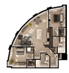 Anthem PDX 2 Bedroom Floor Plan
